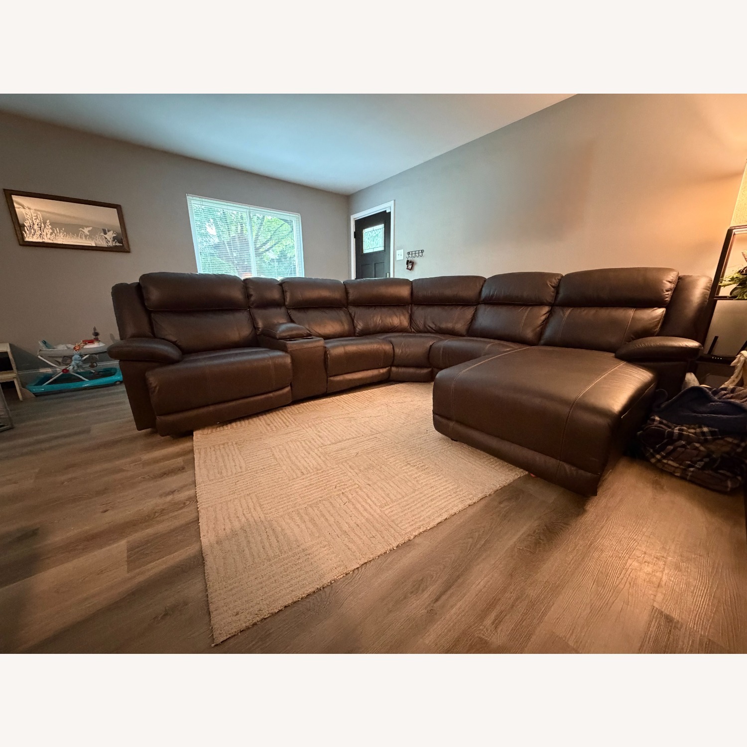 VonKurt 6-Piece Power Leather Reclining Sectional - image-4