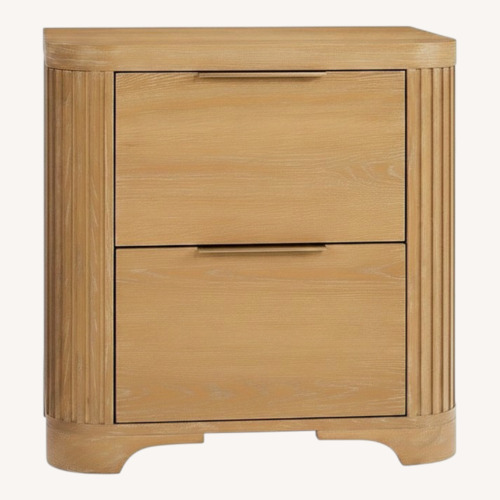 Used Wayfair Light Brown Wood Side Table for sale on AptDeco