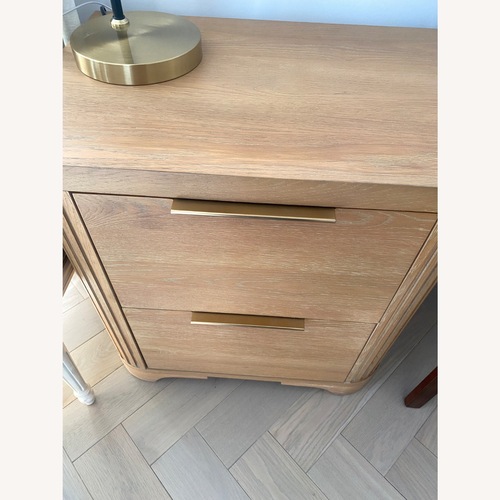Used Wayfair Light Brown Wood Side Table for sale on AptDeco