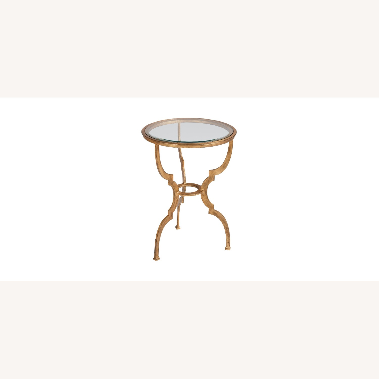 Ethan Allen Belle Transparent Glass Side Table - image-4