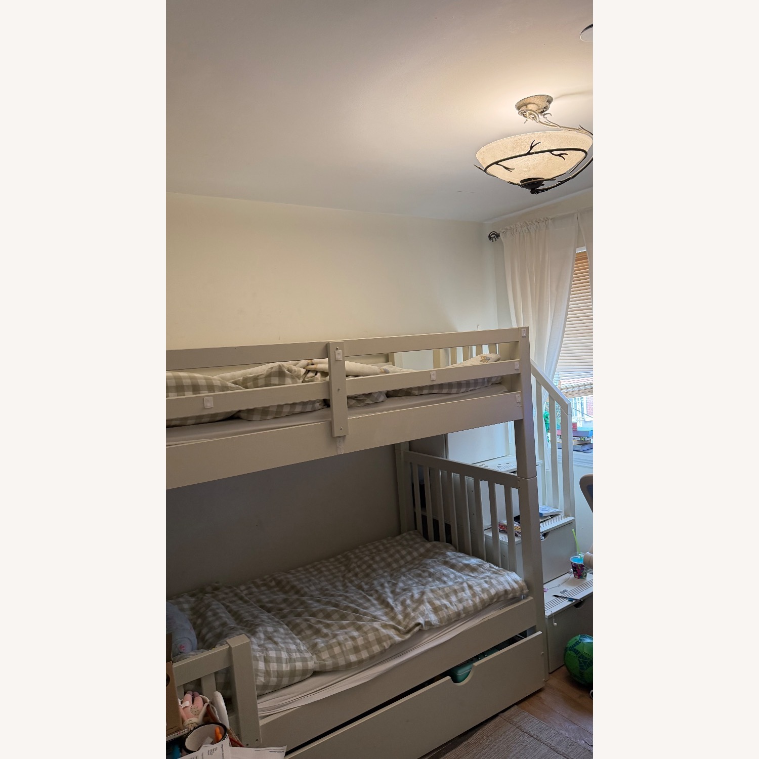 Bob's Discount Furniture Chadwick White Wood Bunk Bed - image-7