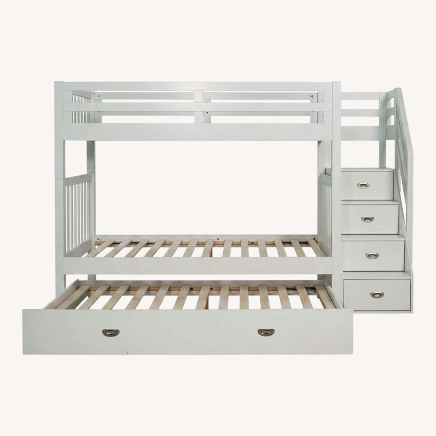 Bob's Discount Furniture Chadwick White Wood Bunk Bed - image-0