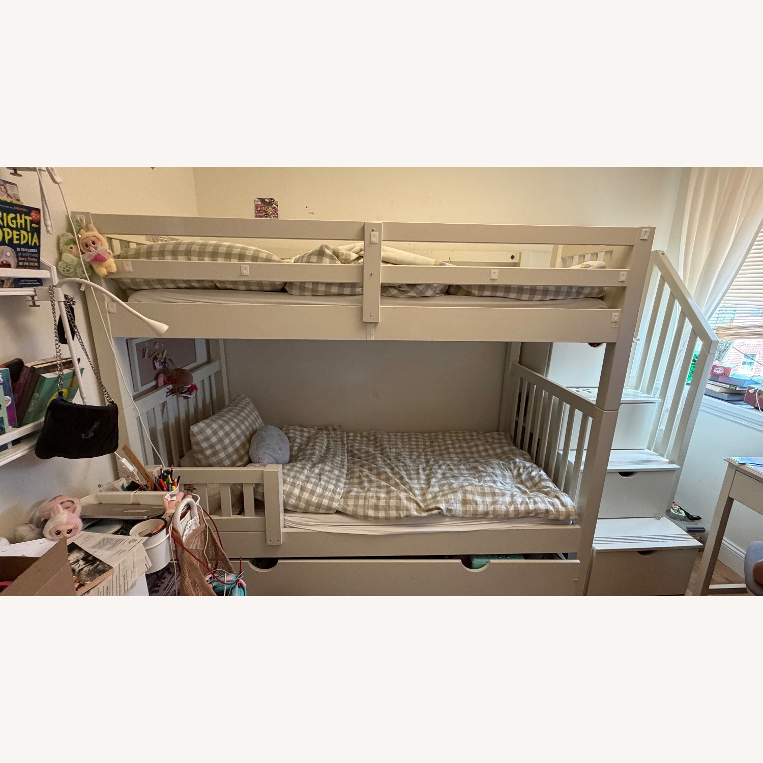 Bob's Discount Furniture Chadwick White Wood Bunk Bed - image-8