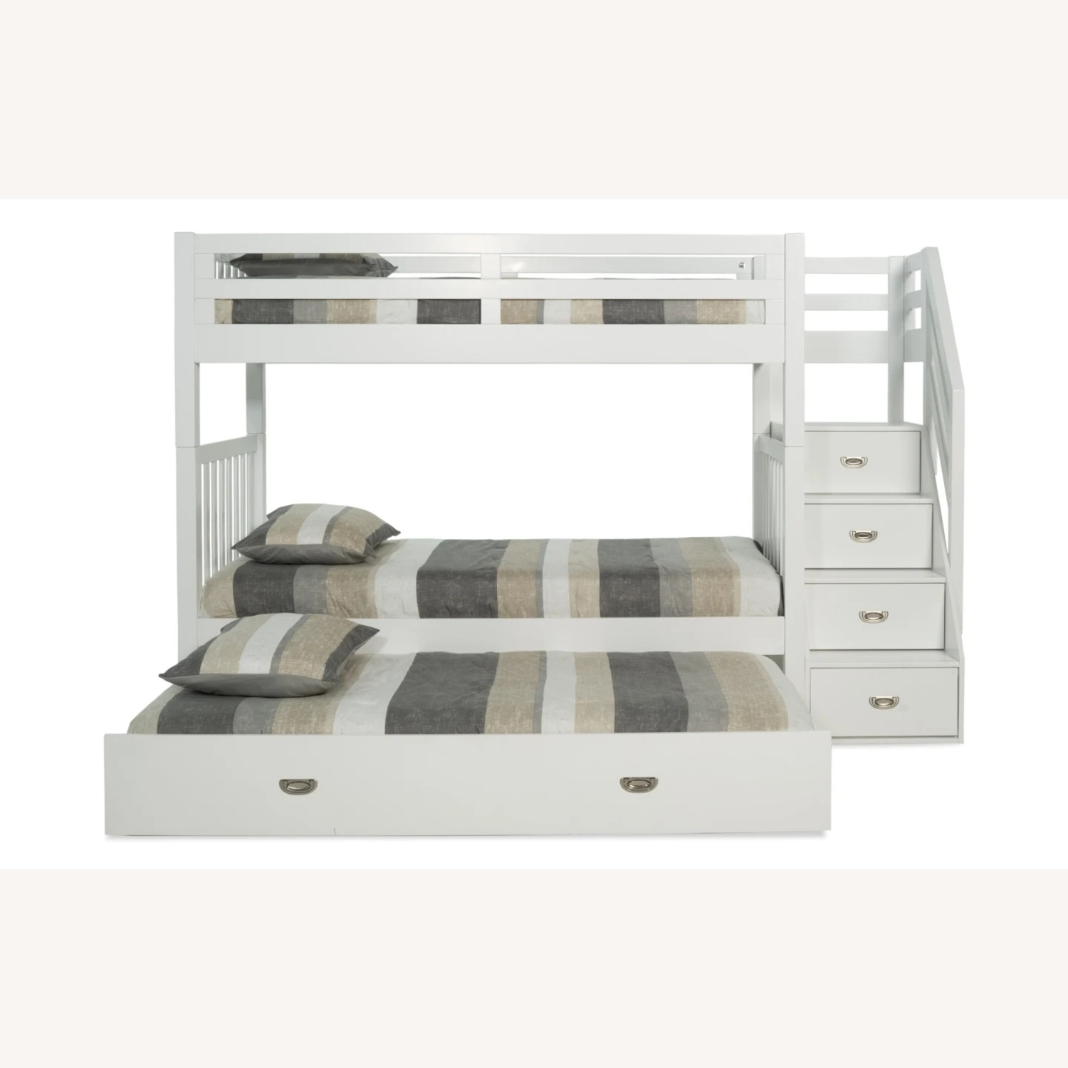 Bob's Discount Furniture Chadwick White Wood Bunk Bed - image-9