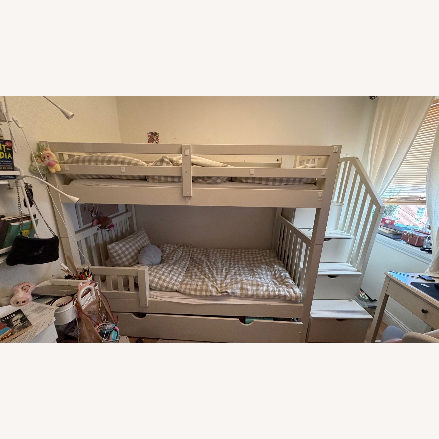 Bob's Discount Furniture Chadwick White Wood Bunk Bed - image-2