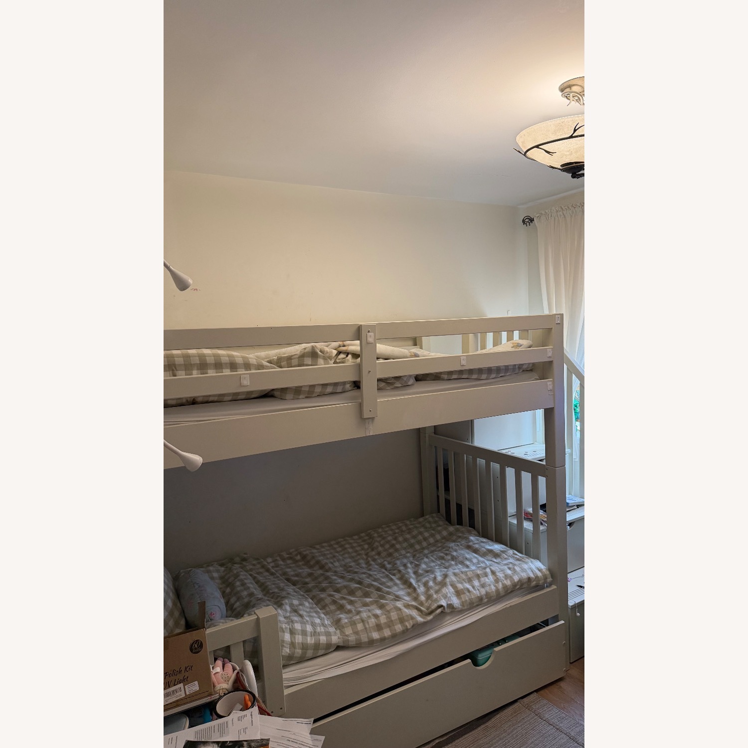 Bob's Discount Furniture Chadwick White Wood Bunk Bed - image-3