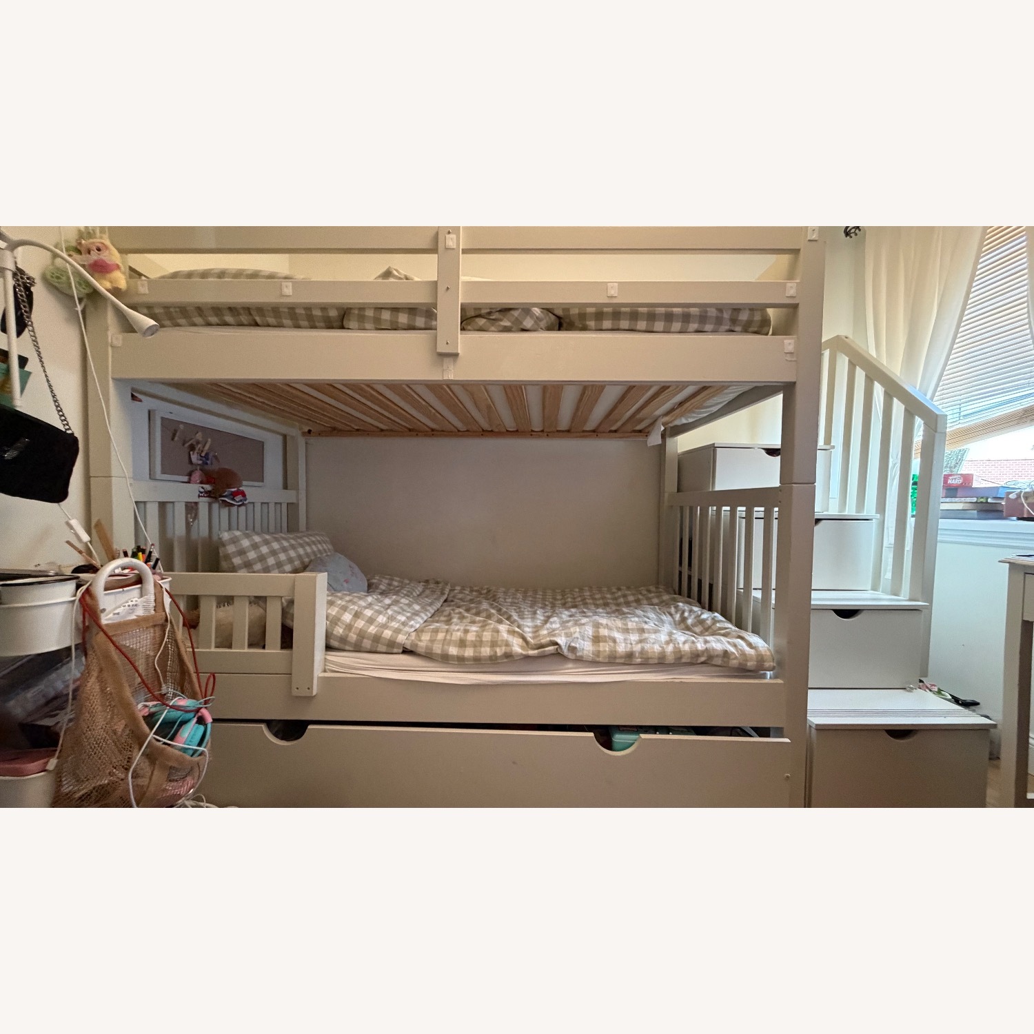 Bob's Discount Furniture Chadwick White Wood Bunk Bed - image-1