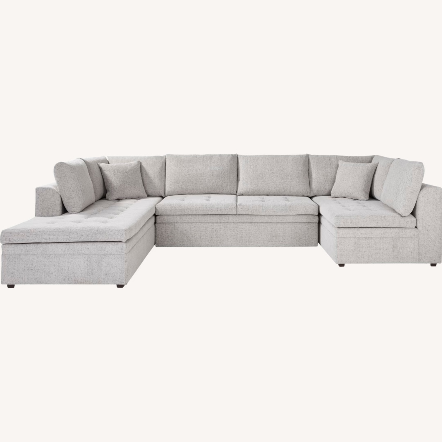 Rooms To Go 3 Pc Sectional Sofa with Chaise  - image-4