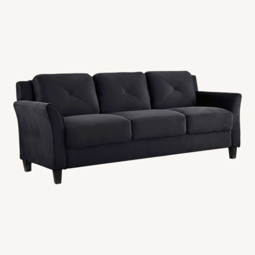 Used Wayfair Black Fabric 3+ Seater Sofa for sale on AptDeco