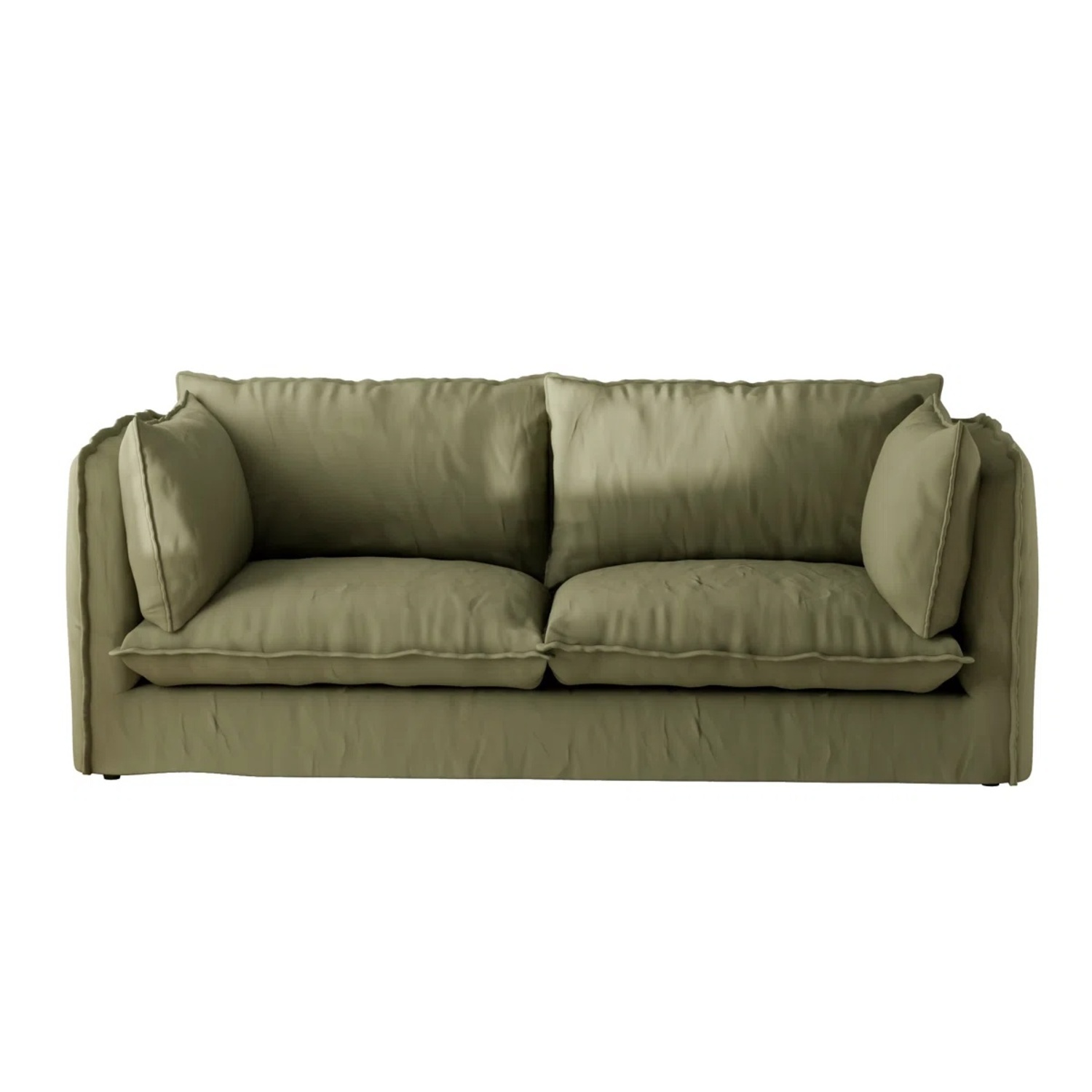 Wayfair 80" Upholstered Down Slip Cover Sofa  - image-4