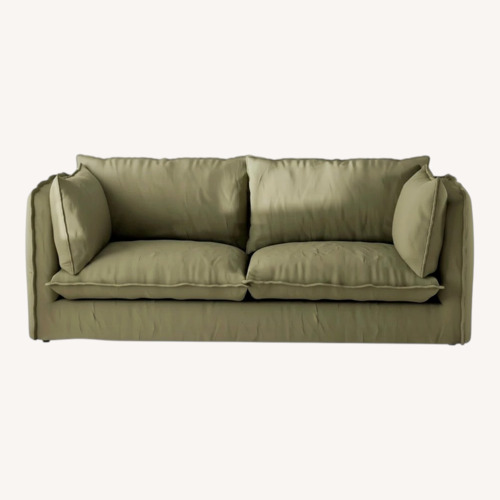 Used Wayfair 80" Upholstered Down Slip Cover Sofa  for sale on AptDeco
