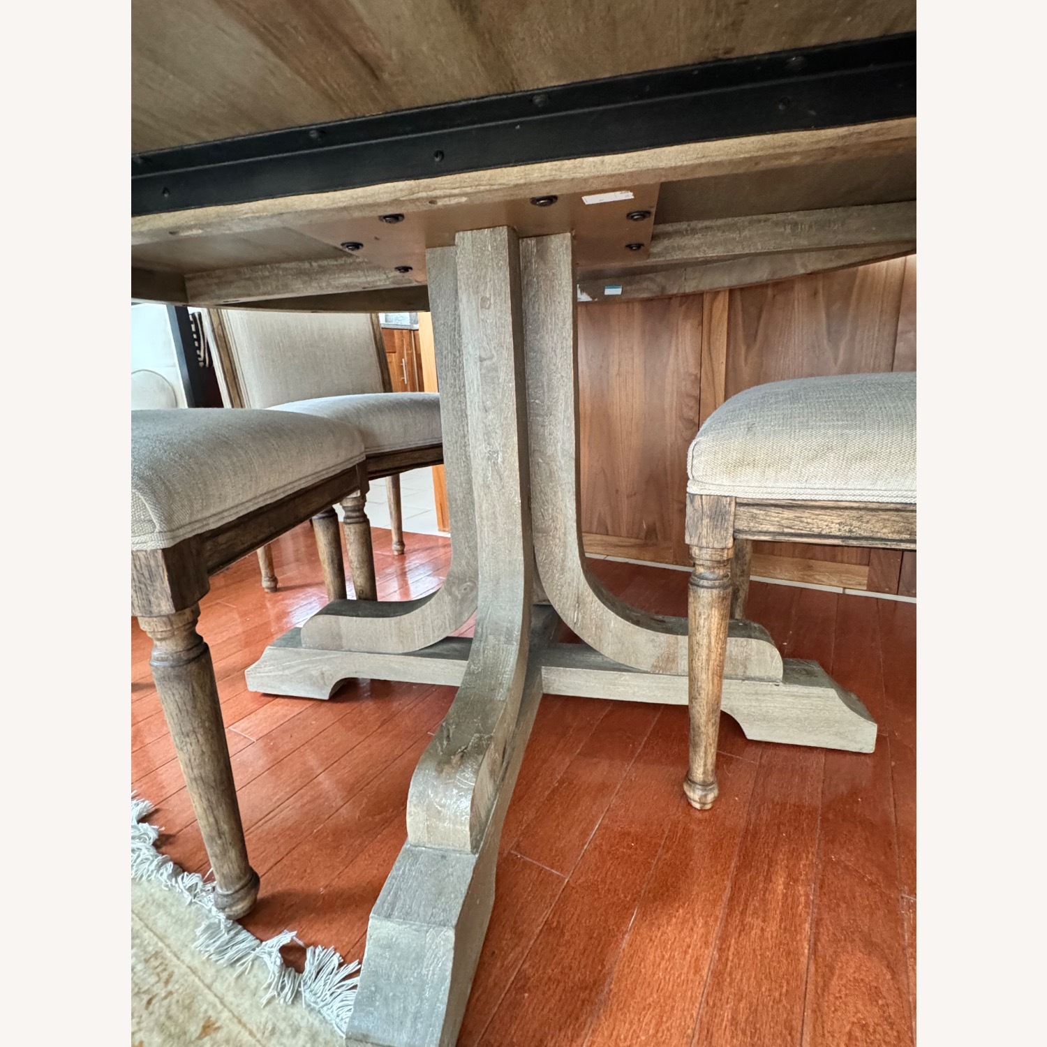 Pottery Barn Linden Natural Wood Dining Set - image-3