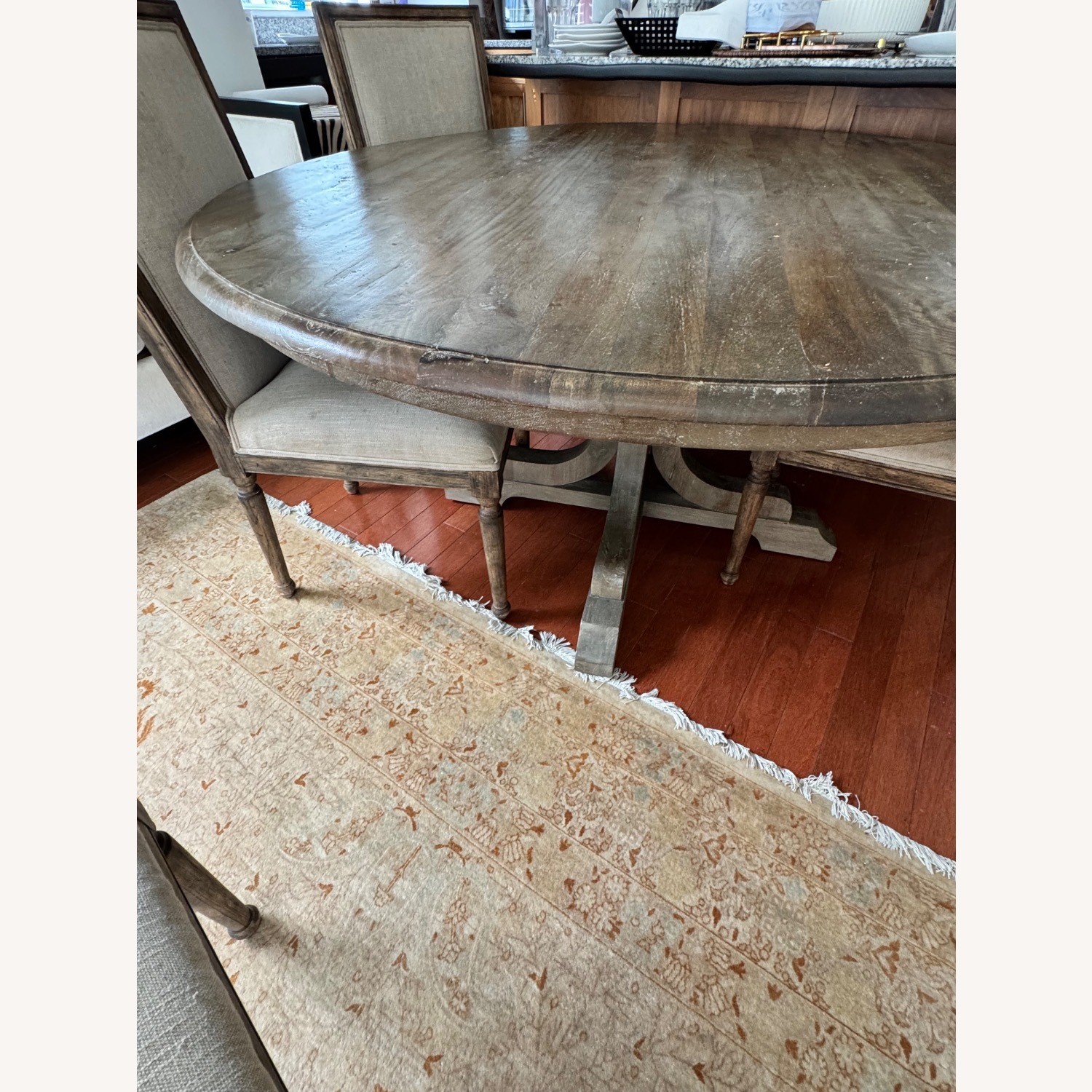 Pottery Barn Linden Natural Wood Dining Set - image-5