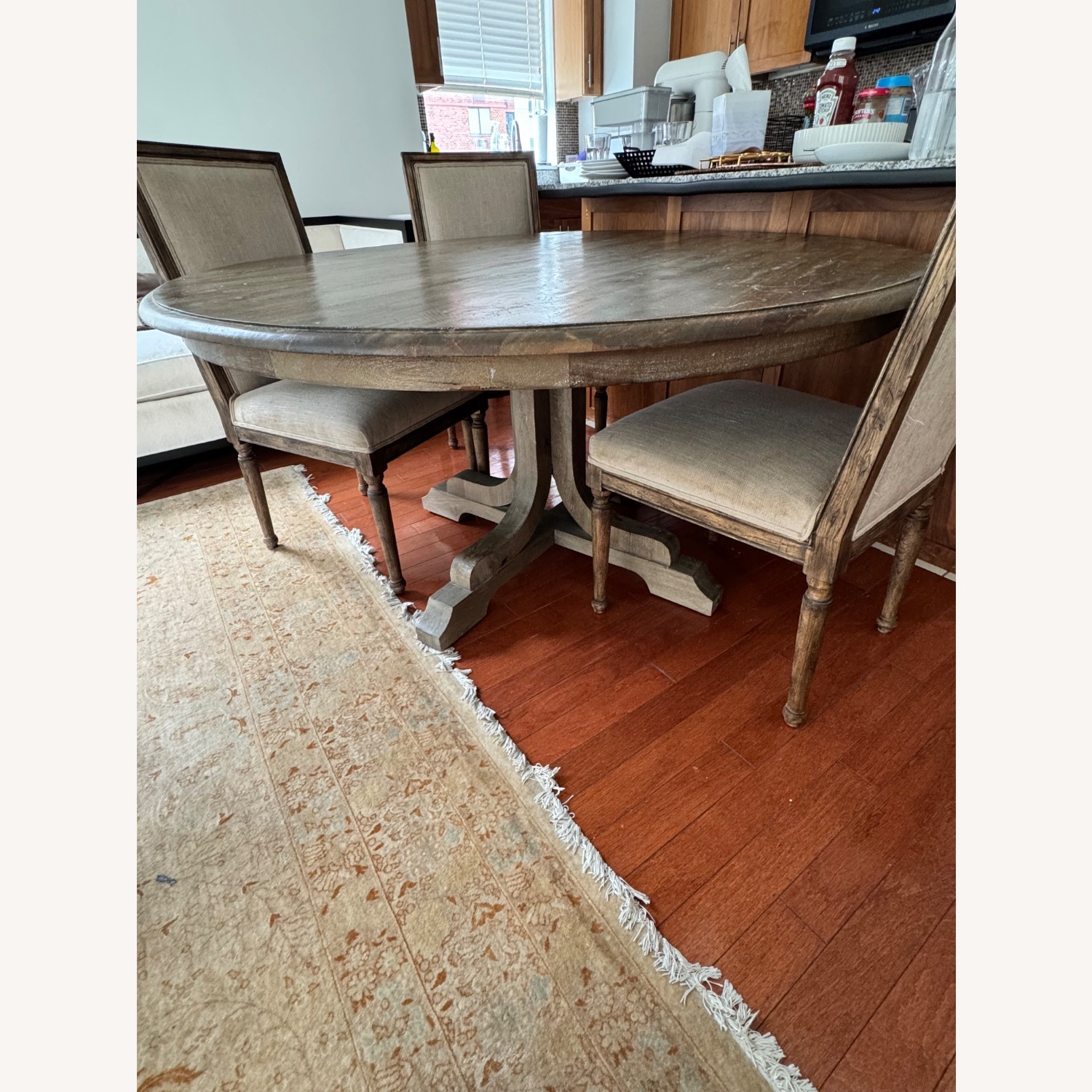 Pottery Barn Linden Natural Wood Dining Set - image-4
