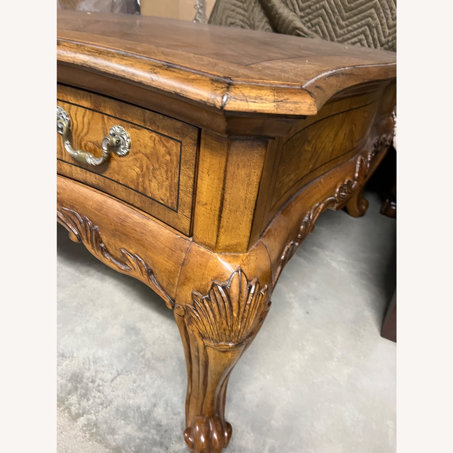 Light Brown Wood Desk - image-4