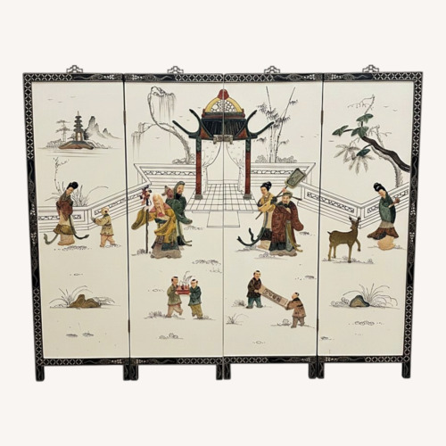 Used  Vintage Asian Wall Art Panels 12” x 36”  4  for sale on AptDeco