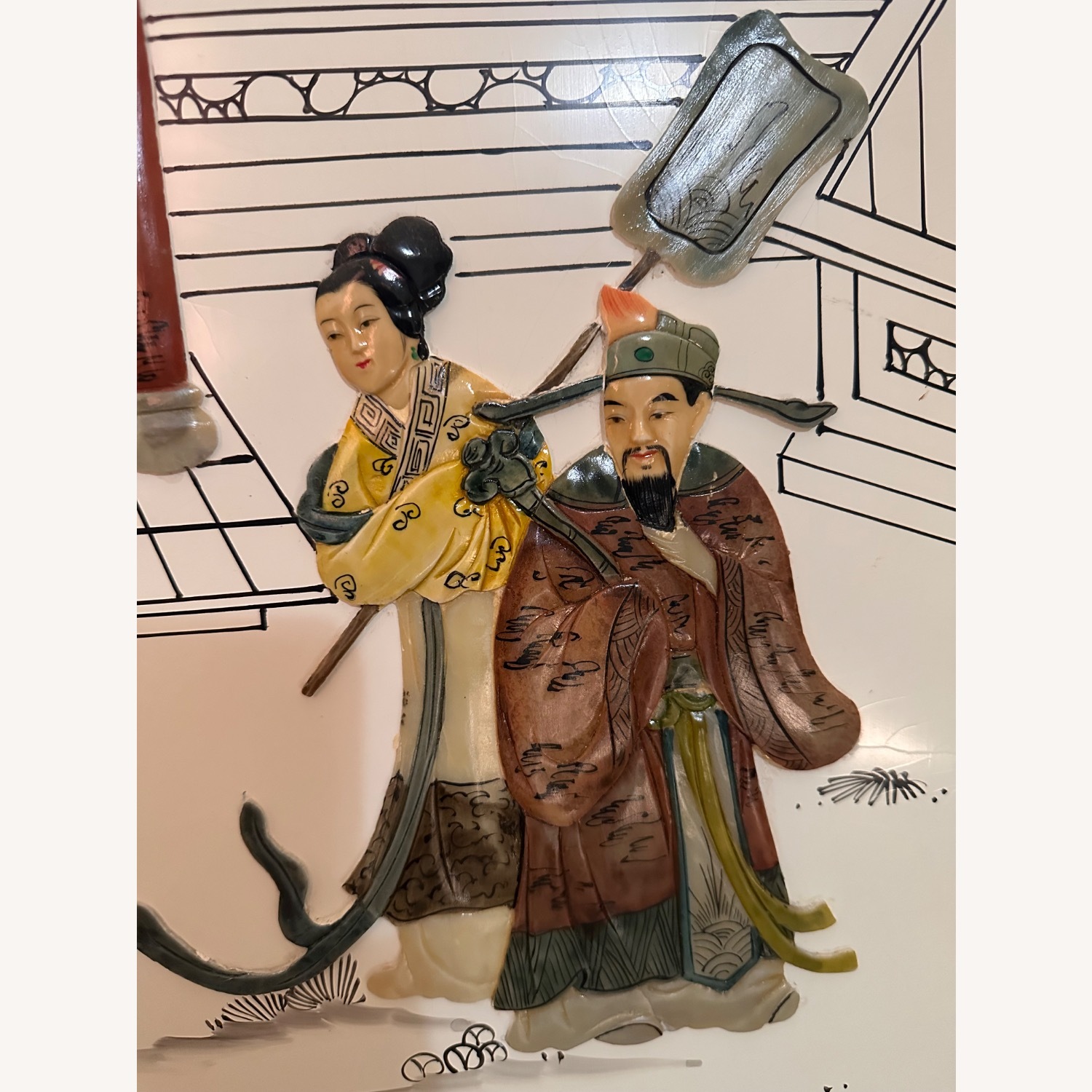  Vintage Asian Wall Art Panels 12” x 36”  4  - image-7