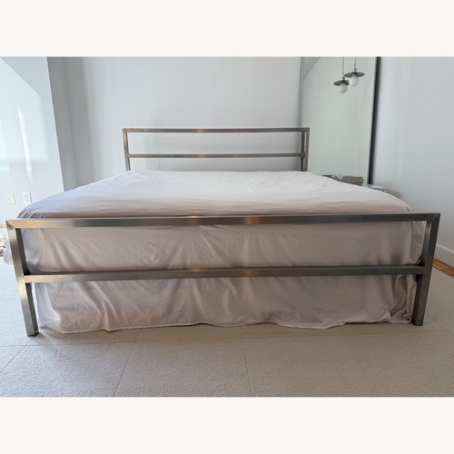 Used Room & Board Parson Metal King Bed for sale on AptDeco