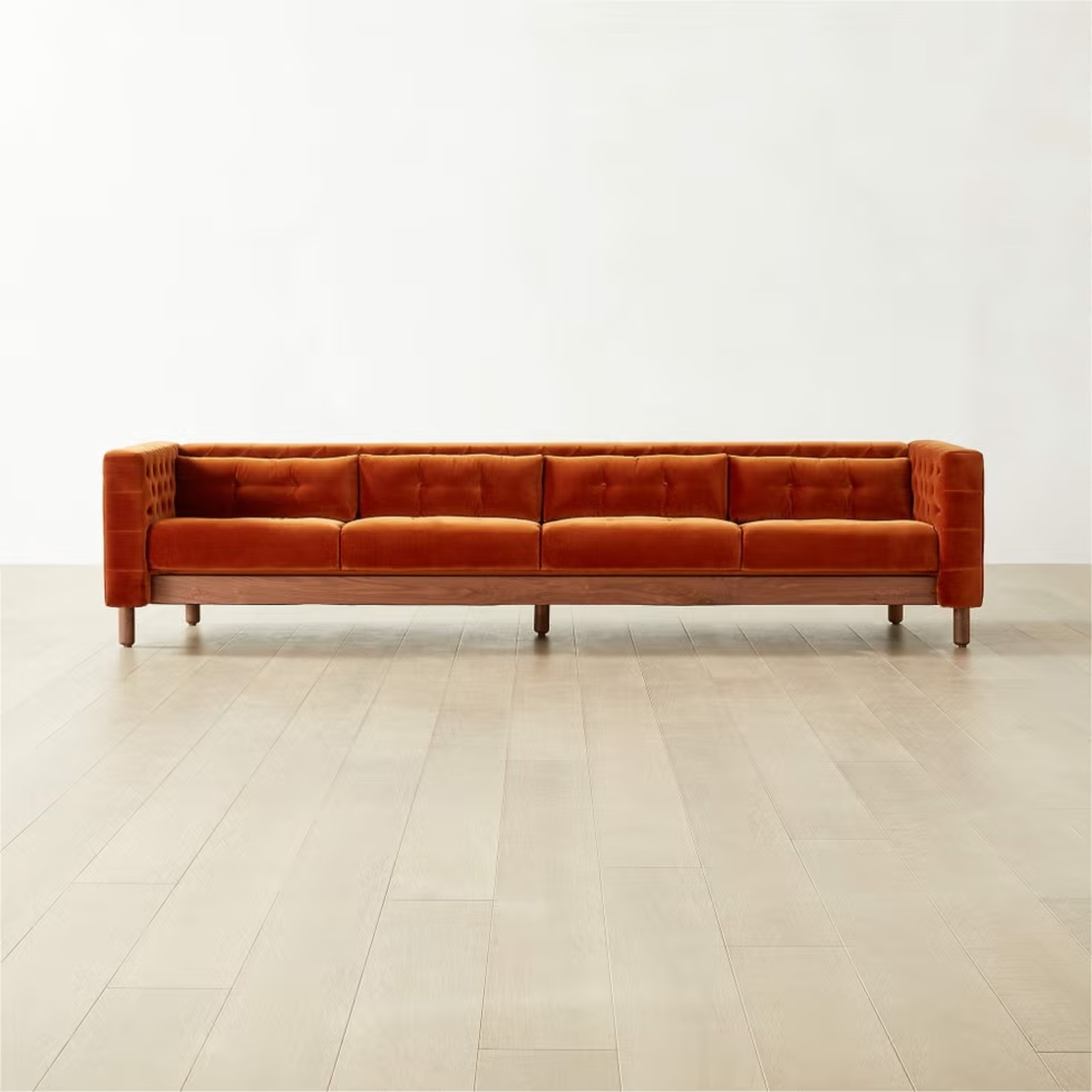 CB2 Gianfranco Frattini Velvet 4-Seater Sofa - image-8