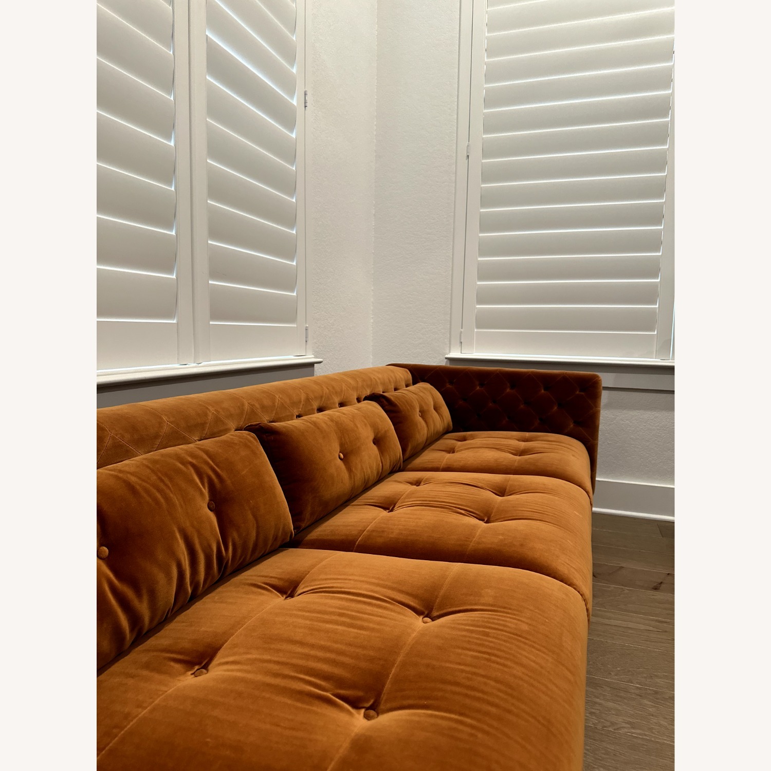 CB2 Gianfranco Frattini Velvet 4-Seater Sofa - image-6