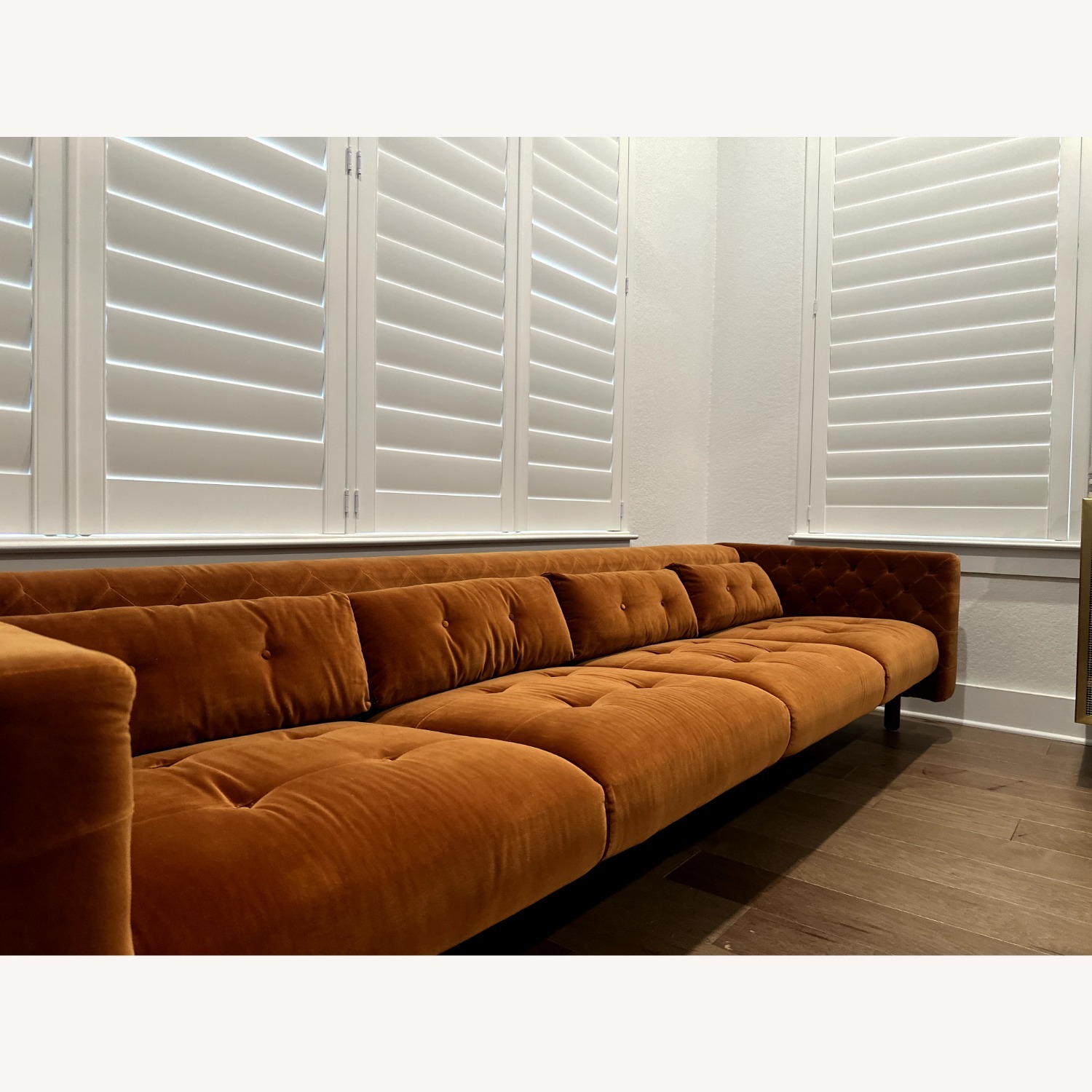 CB2 Gianfranco Frattini Velvet 4-Seater Sofa - image-2