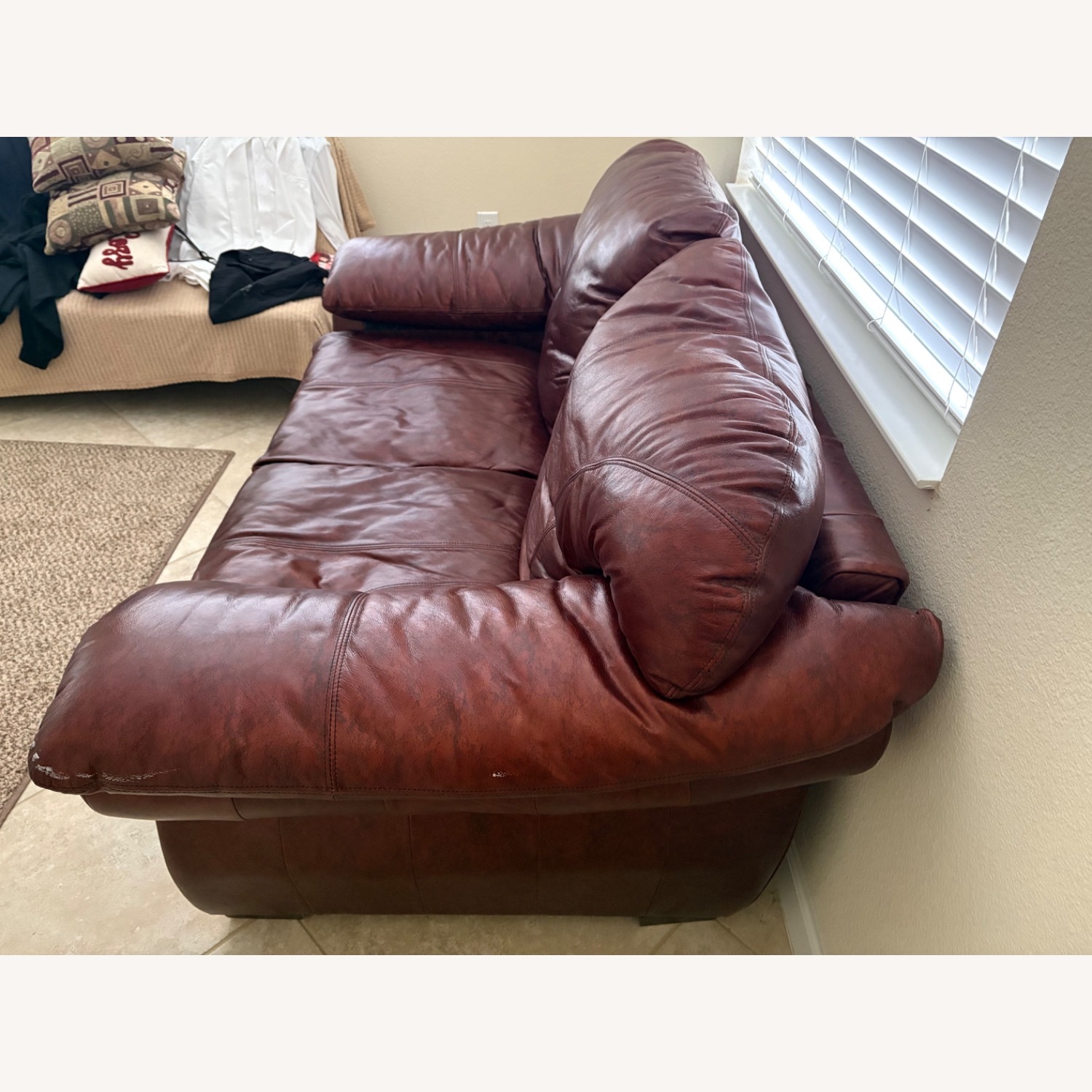 Leather Loveseat - image-2