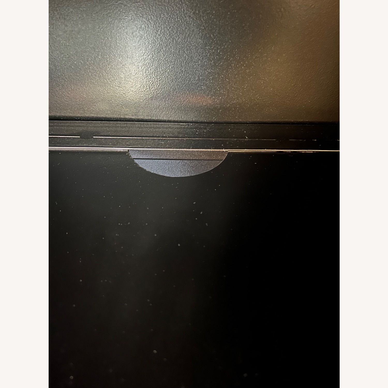 4 Drawer Cabinet Iron and Glass in Black - image-9