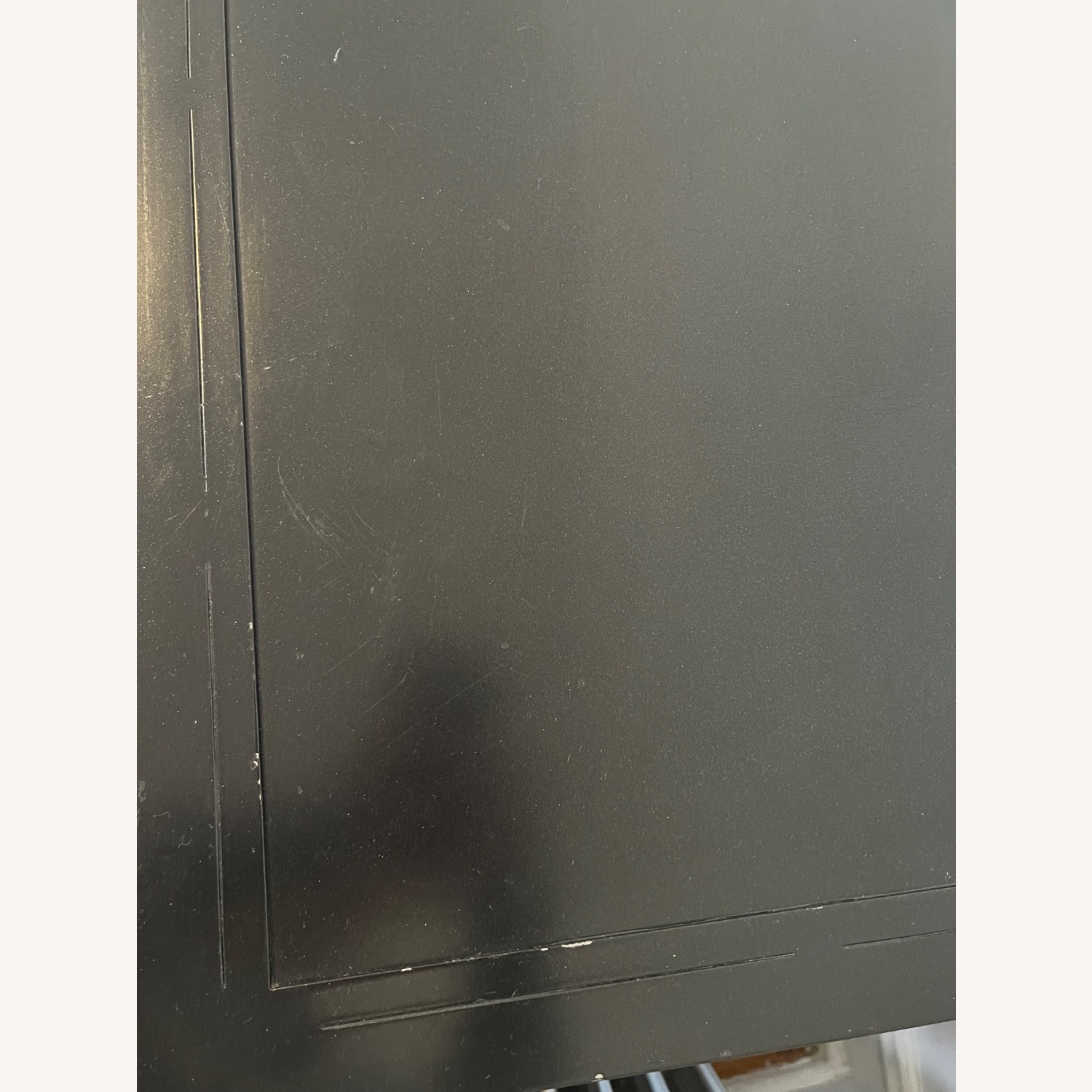 4 Drawer Cabinet Iron and Glass in Black - image-6