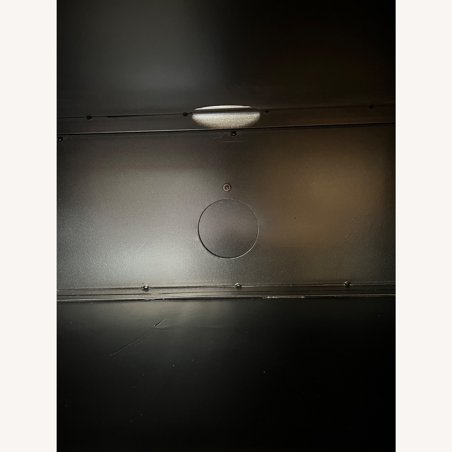 4 Drawer Cabinet Iron and Glass in Black - image-8