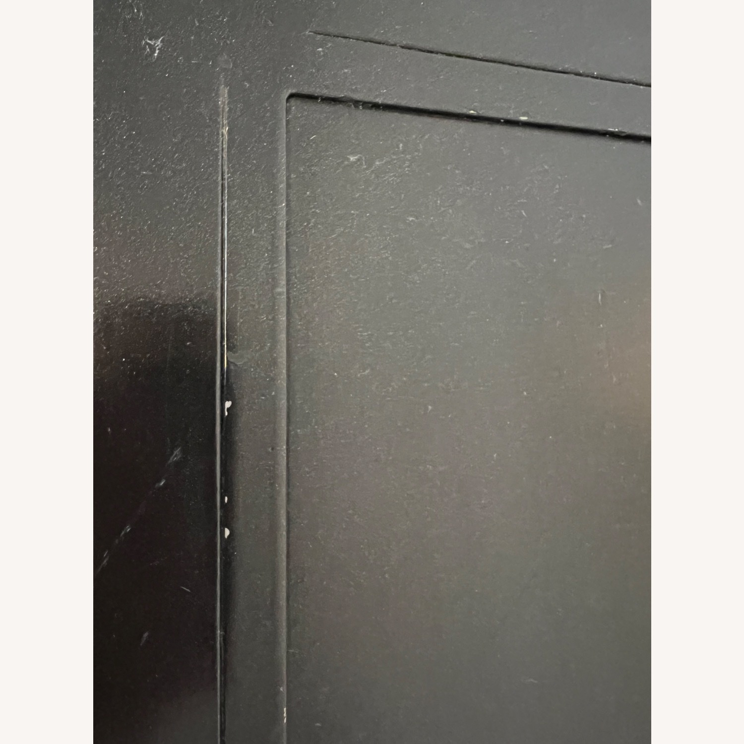 4 Drawer Cabinet Iron and Glass in Black - image-7