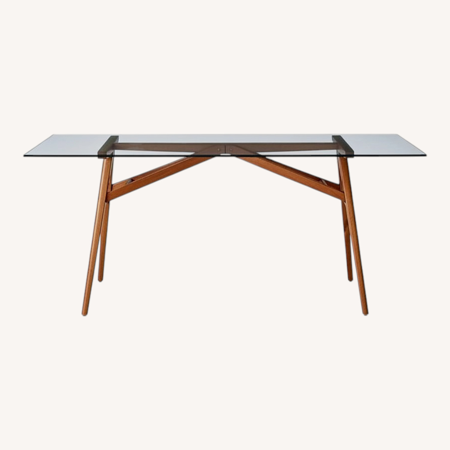 West Elm Jensen Glass Dining Table - image-0