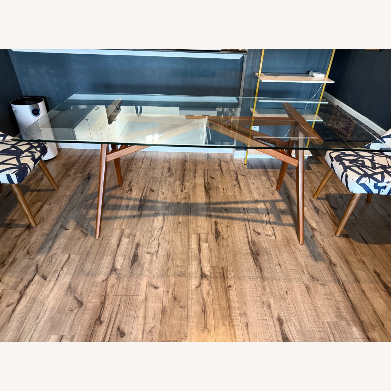 West Elm Jensen Glass Dining Table - image-1