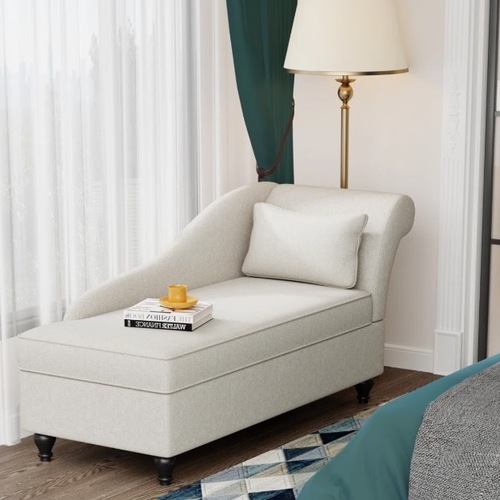Used Wayfair Beige Linen Chaise Lounge for sale on AptDeco