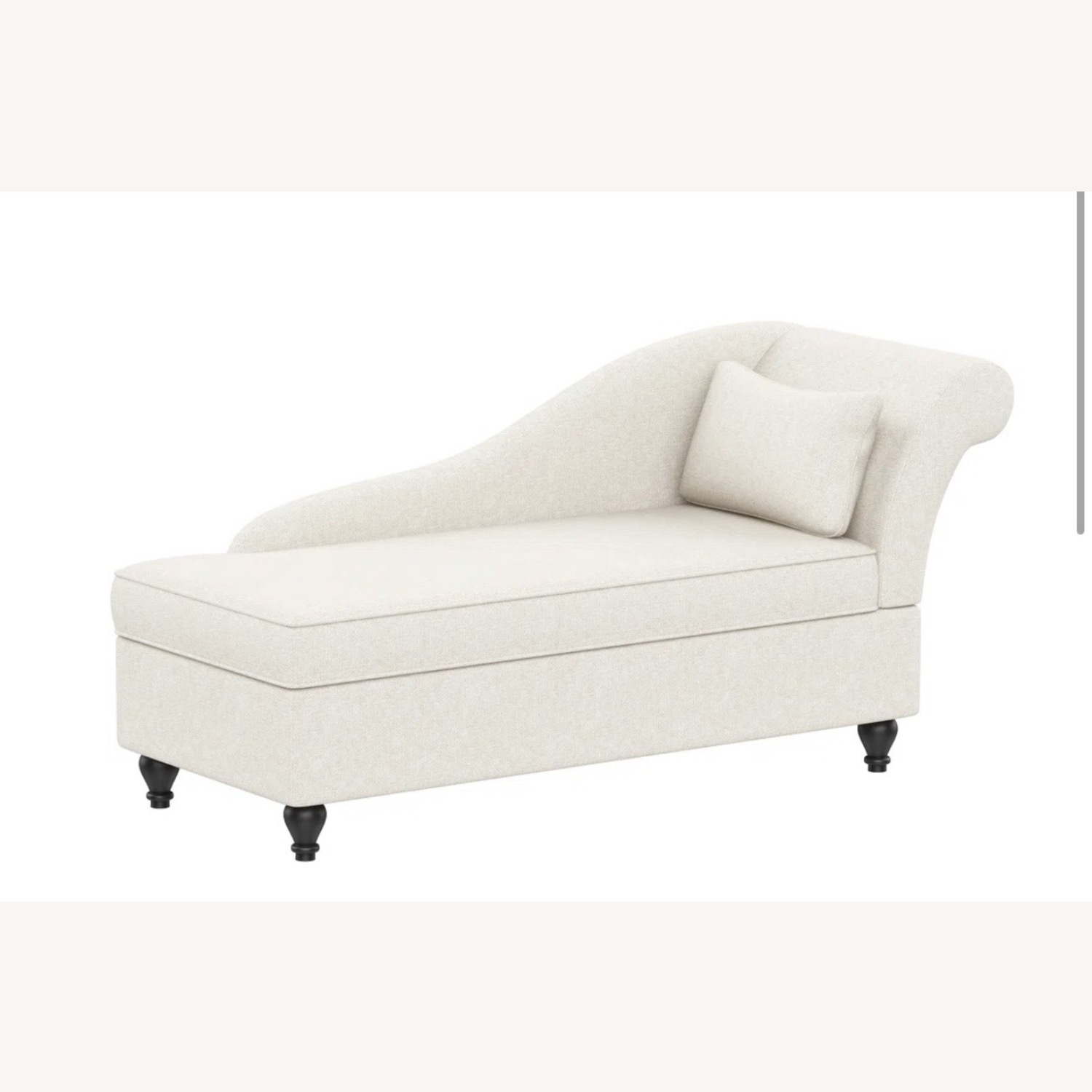 Wayfair Beige Linen Chaise Lounge - image-4