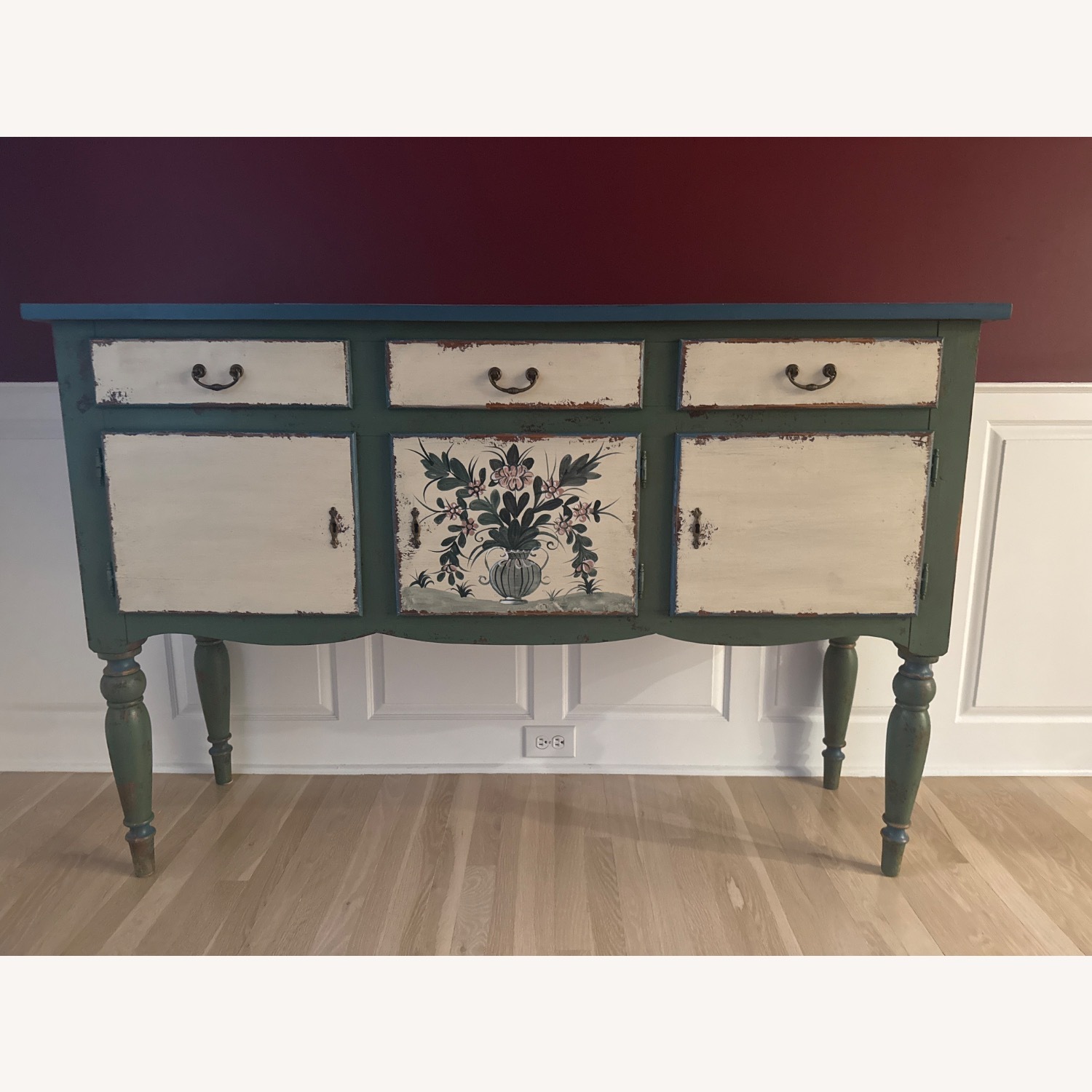 Green Wood Sideboard - image-1