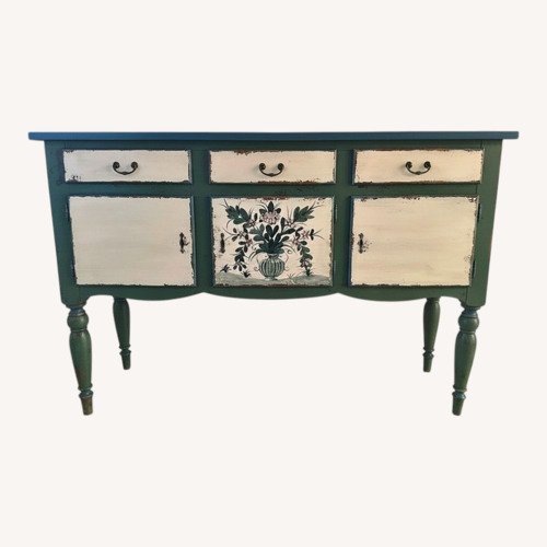 Used Green Wood Sideboard for sale on AptDeco