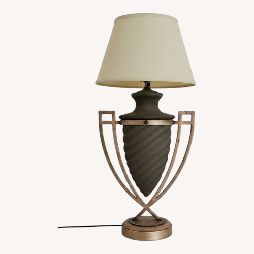 Used Dark Brown Table Lamp for sale on AptDeco
