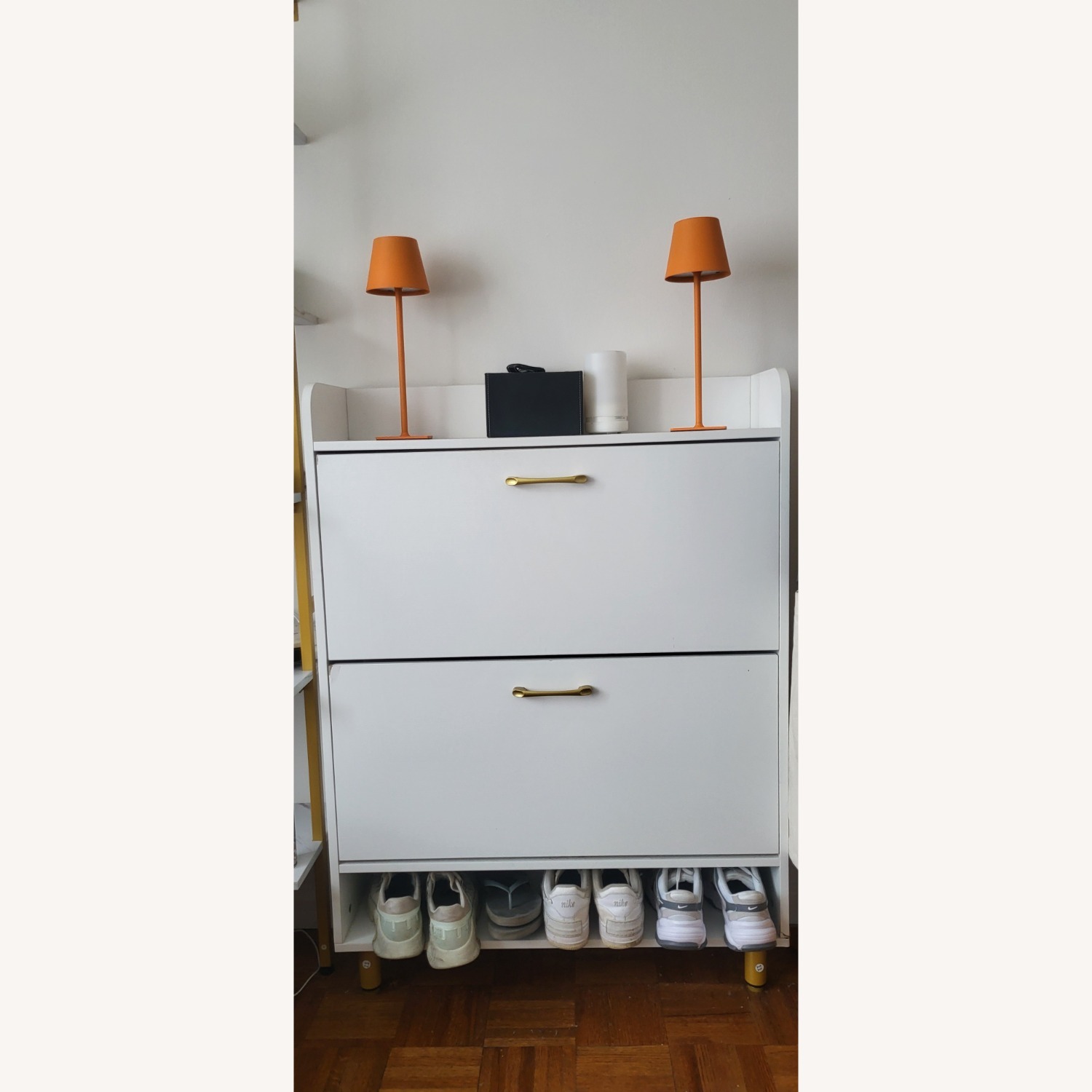 Wayfair White Wood Shoe Storage - image-1
