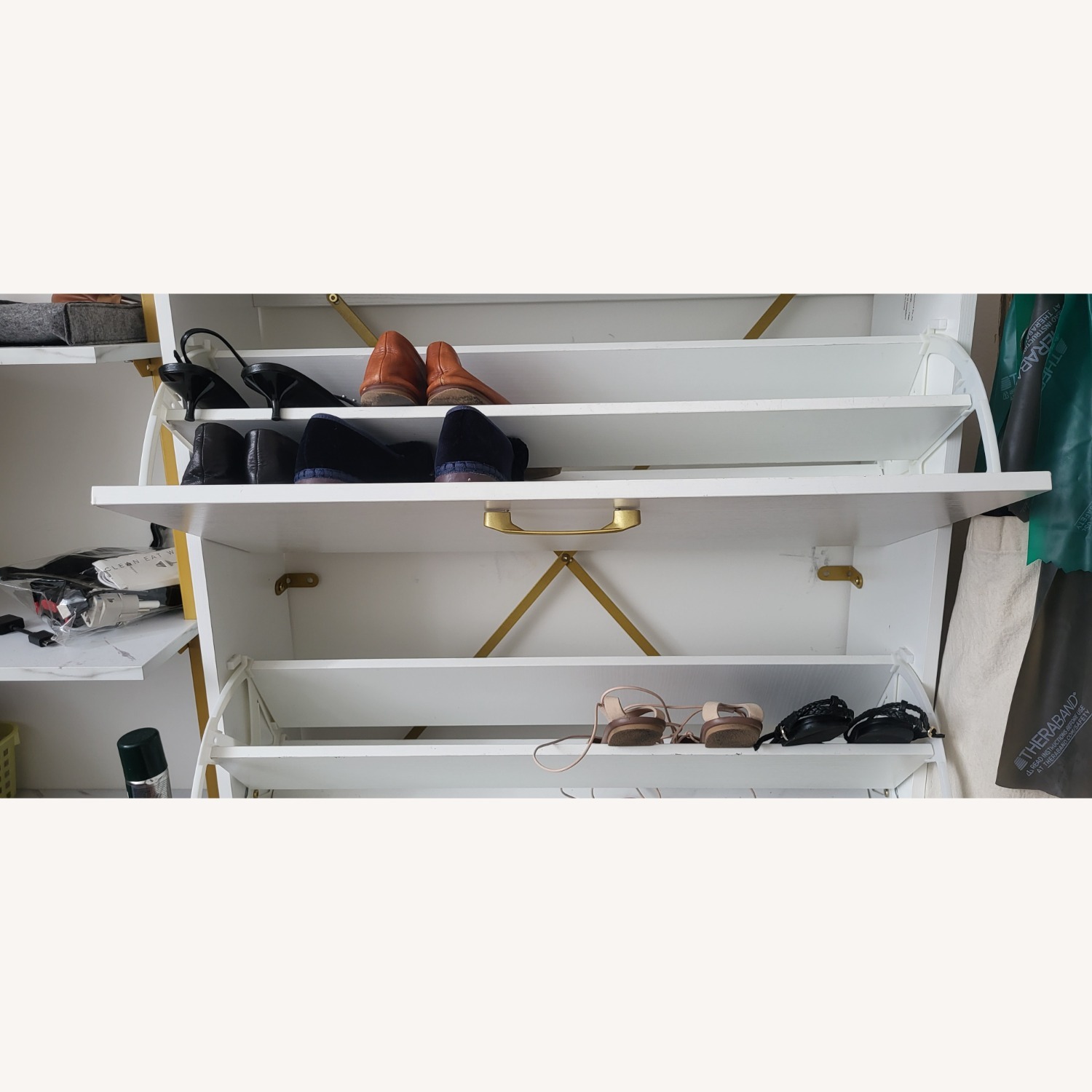 Wayfair White Wood Shoe Storage - image-3