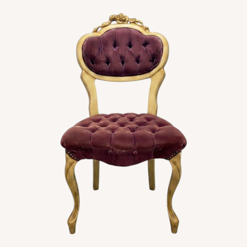Used Vintage French Provincial Tufted Accent Chair for sale on AptDeco