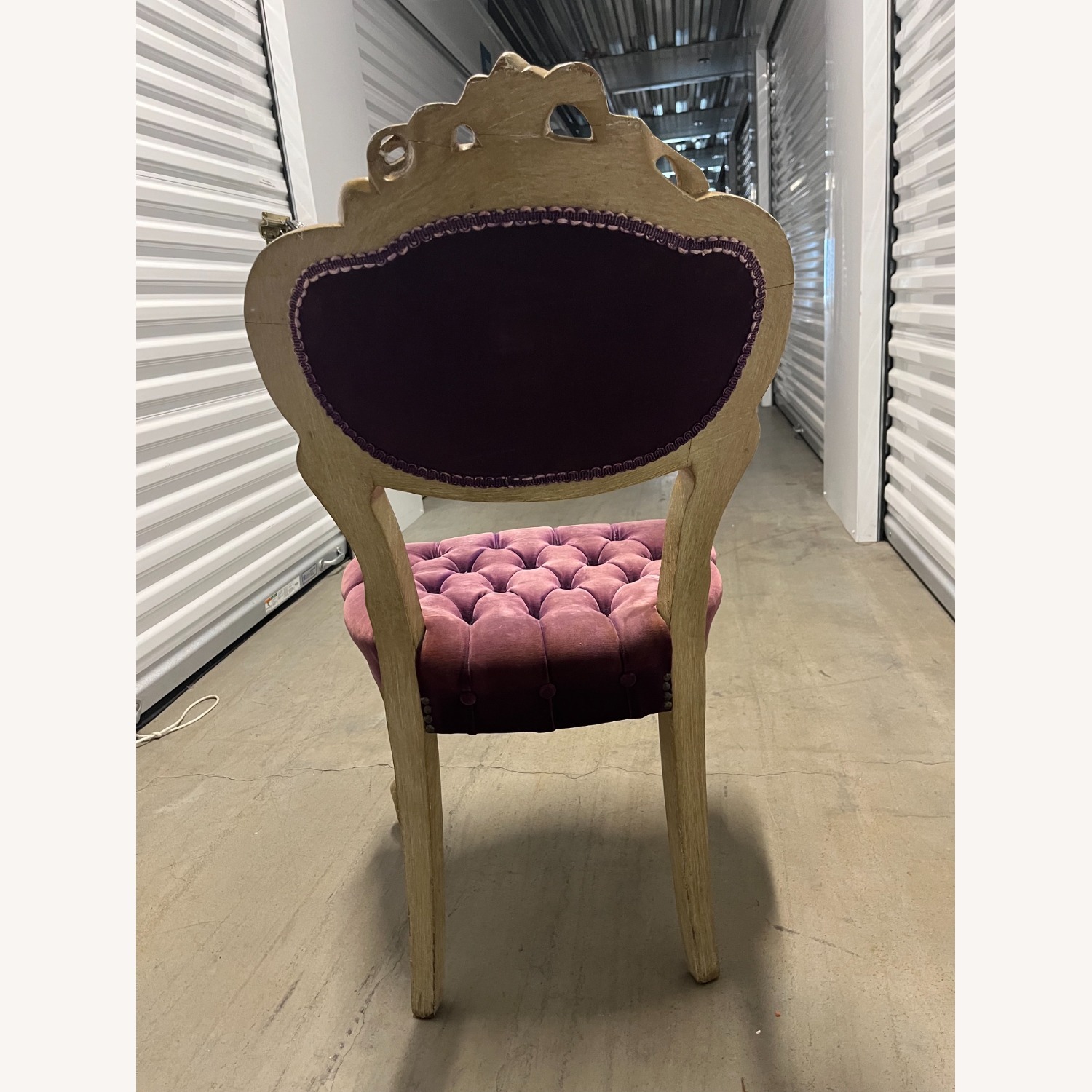 Vintage French Provincial Tufted Accent Chair - image-2