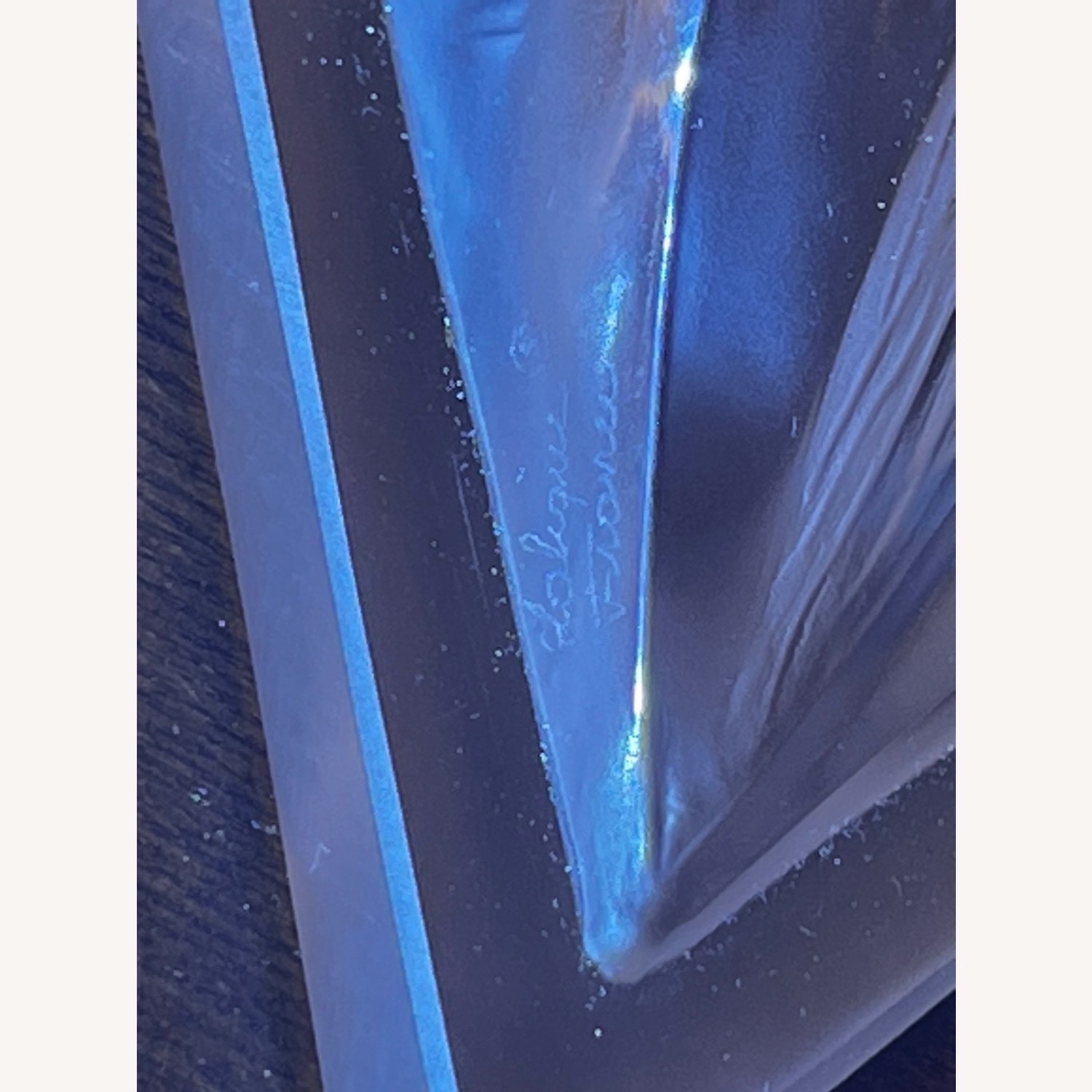 Lalique Heliconia White Crystal Wall Sconces Pair - image-10