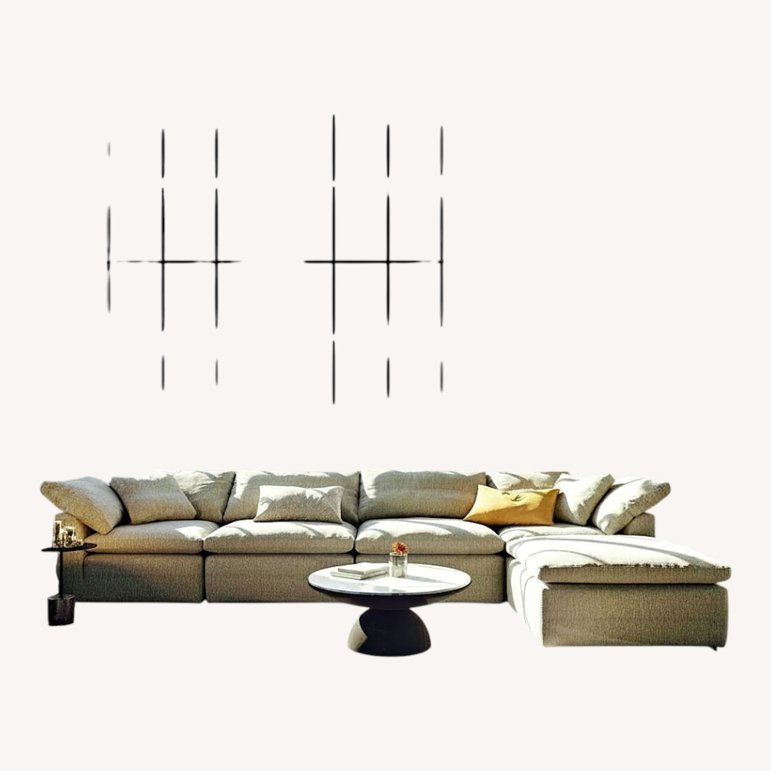 Joybird Bryant Caspiar Ivory Modular Sectional - image-4