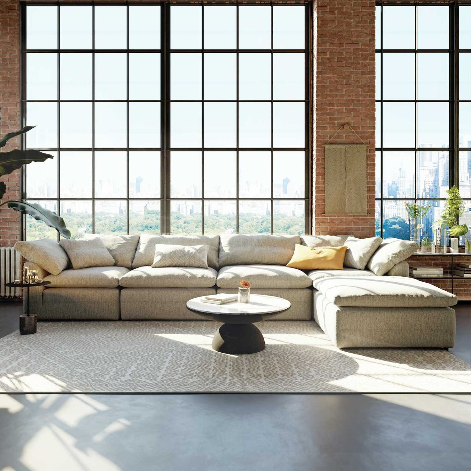 Joybird Bryant Caspiar Ivory Modular Sectional - image-1