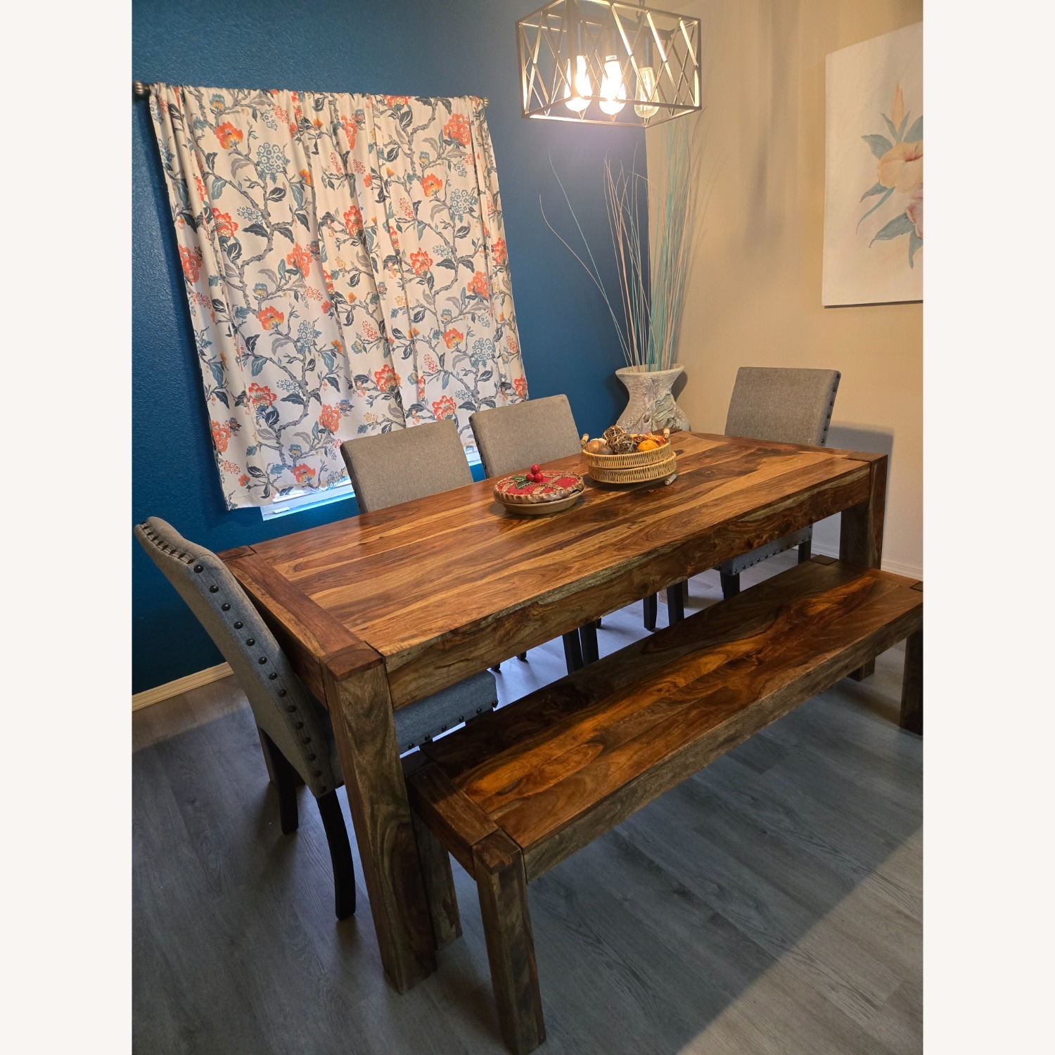 Natural Wood Dining Set - image-3