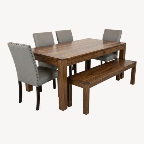 Used Natural Wood Dining Set for sale on AptDeco