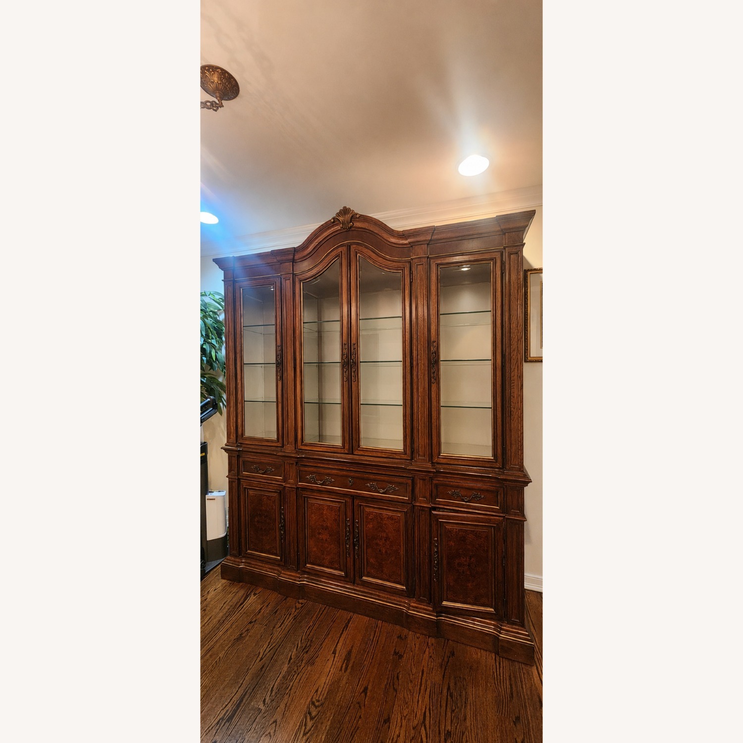 Drexel Hampshire Dark Brown Wood Armoire - image-1