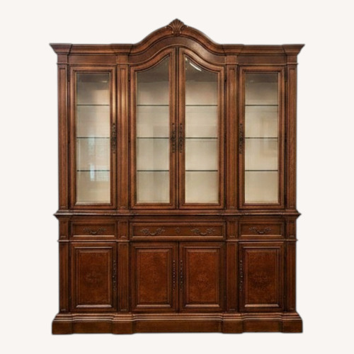 Used Drexel Hampshire Dark Brown Wood Armoire for sale on AptDeco