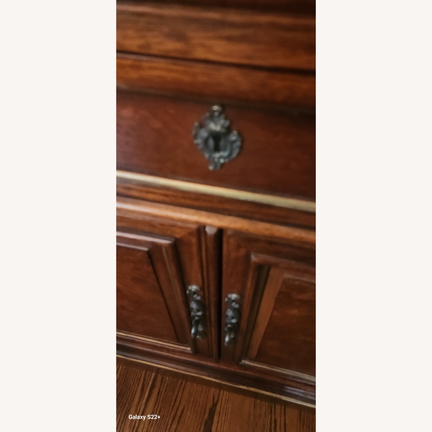 Drexel Hampshire Dark Brown Wood Armoire - image-11