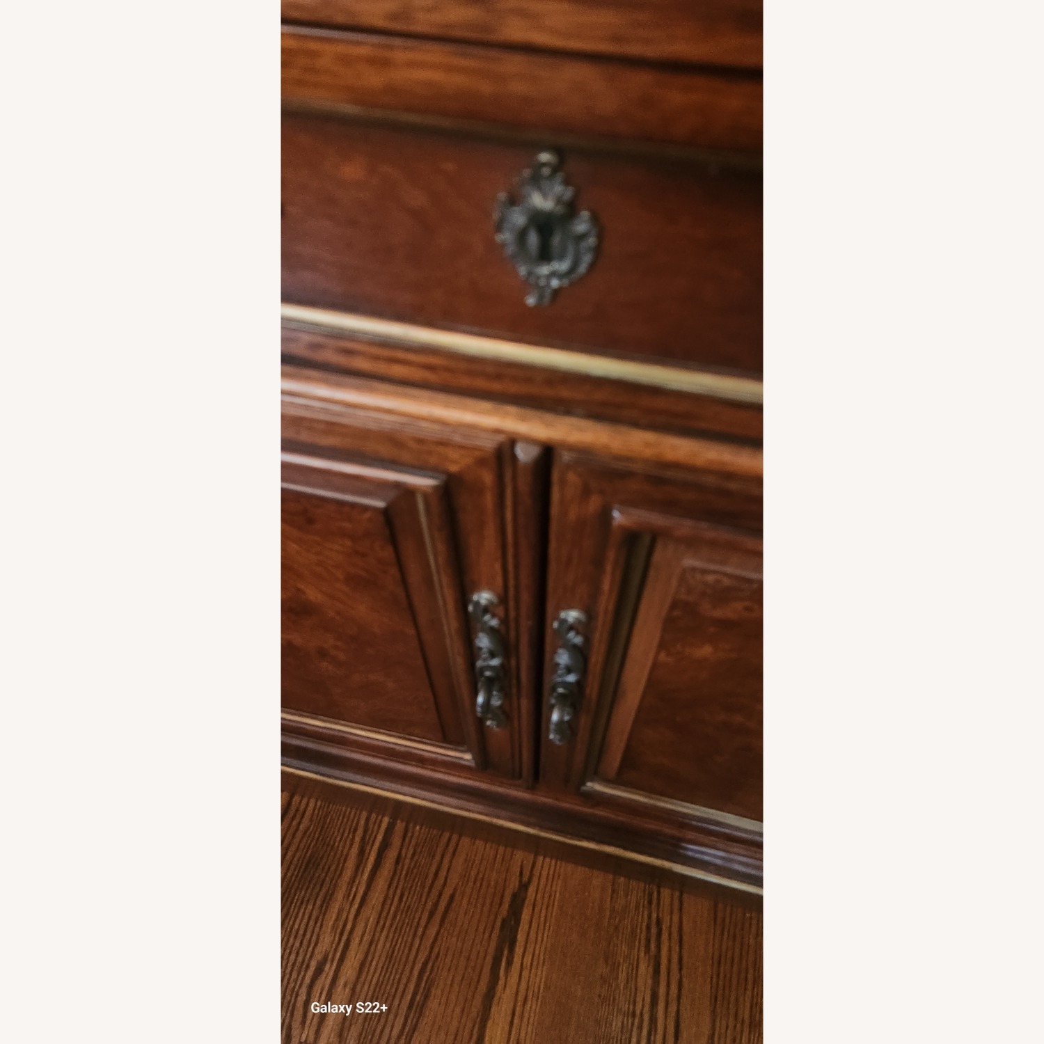 Drexel Hampshire Dark Brown Wood Armoire - image-12